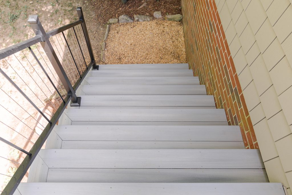 steps with composite decking