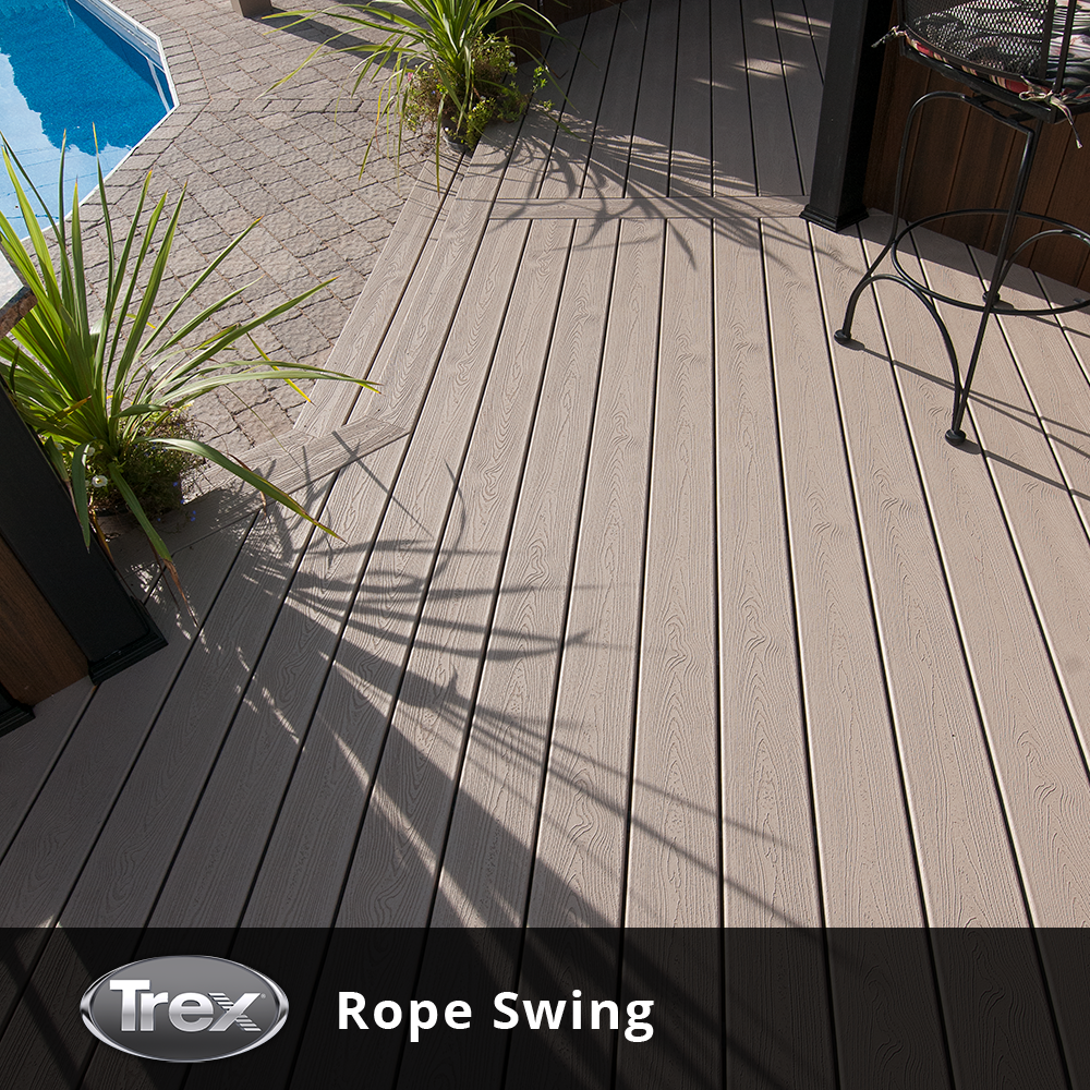 trex composite decking rope swing
