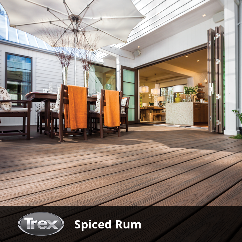 trex composite decking spiced rum
