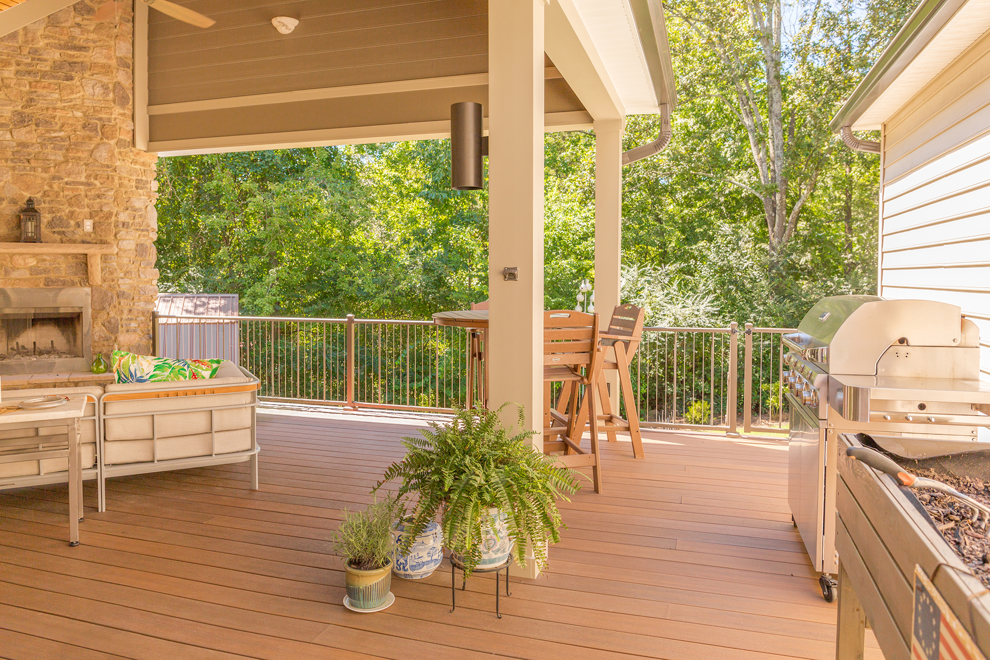 composite decking with shed roof chattanooga