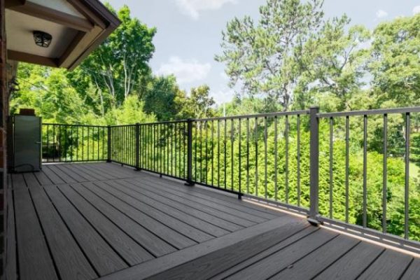 Deck with trees